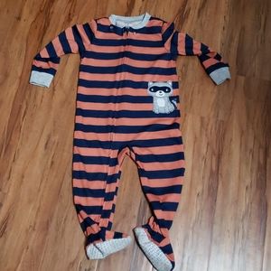 Carters zip up footie jammies